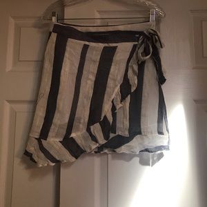 Vintage Havana Striped Wrap Skirt